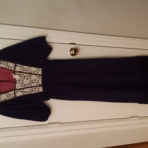 Rare vintage 1970's long / maxi  prairie dress size 7,  very vintage